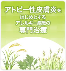 アトピー性皮膚炎をはじめとするアレルギー疾患の専門治療